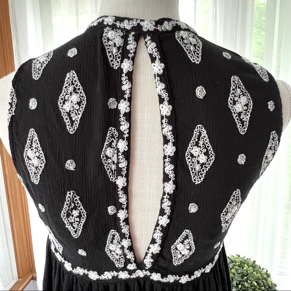 Free People Diamond Embroidered Tunic Black Size XS - Picture 12 of 16